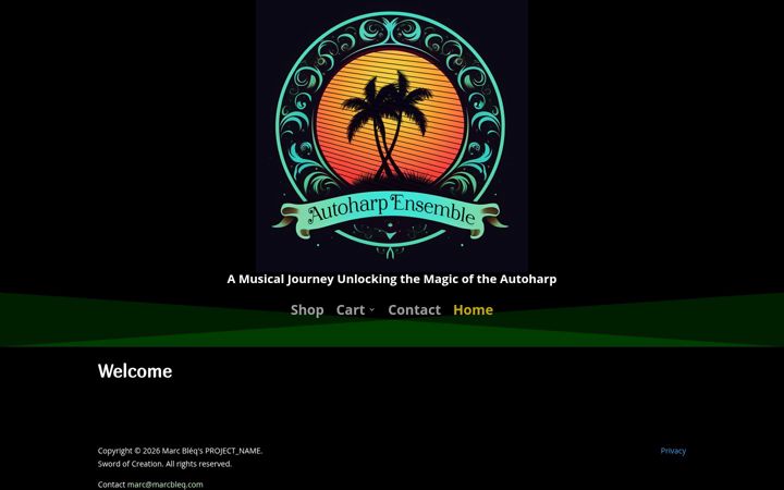 Screenshot of autoharpensemble.com