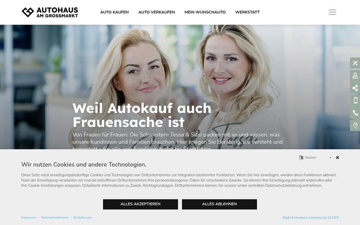 Screenshot of autohaus-am-grossmarkt.skoda-auto.de