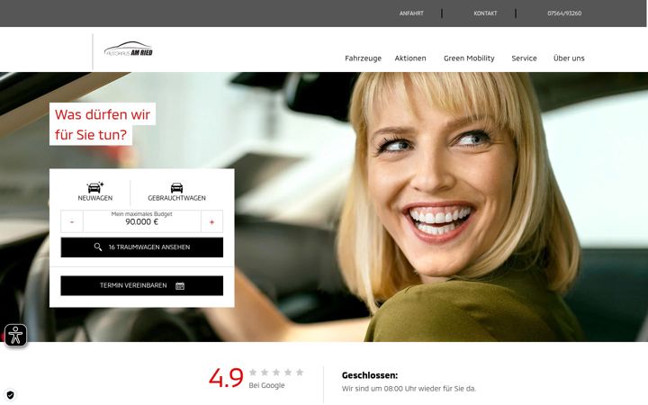 Screenshot of autohaus-am-ried.de