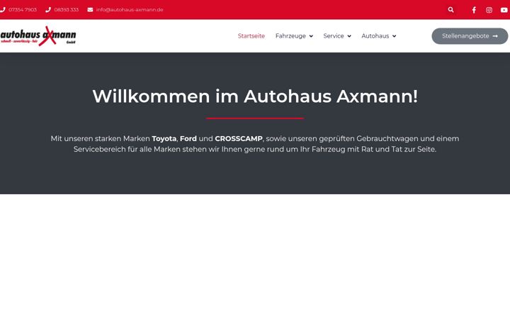 Snímek obrazovky autohaus-axmann.de
