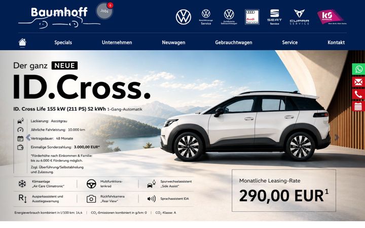 Screenshot of autohaus-baumhoff.de