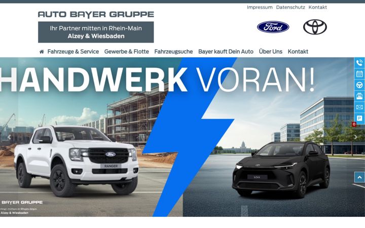 Posnetek zaslona autohaus-bayer.de