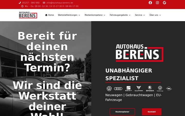 Screenshot of autohaus-berens.de