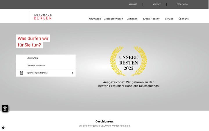 Screenshot of autohaus-berger-gmbh.de
