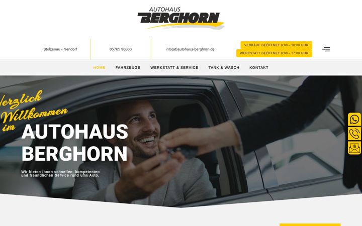Captura de ecrã de autohaus-berghorn.de