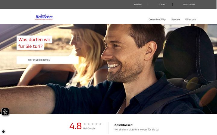 Screenshot of autohaus-bernecker.de