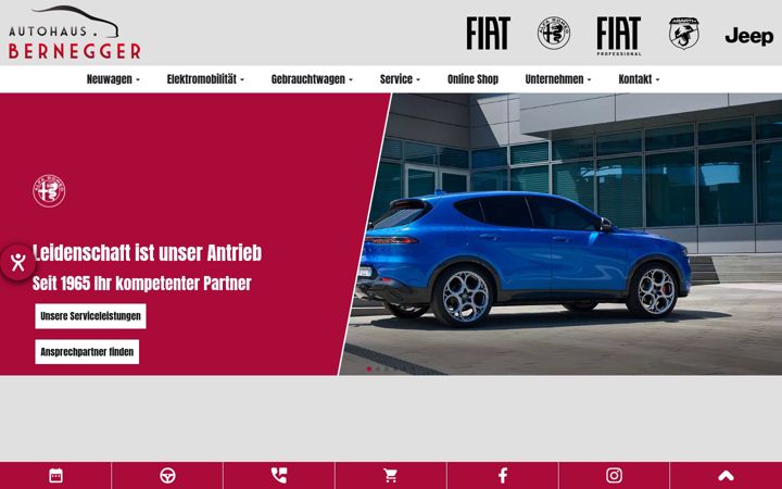 Screenshot of autohaus-bernegger.de