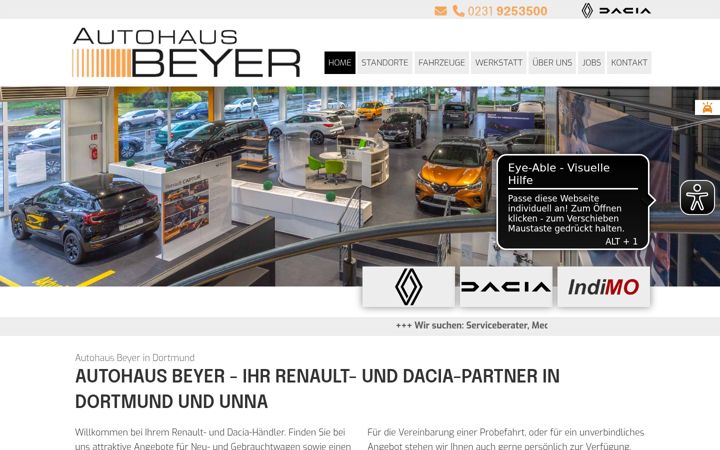 Zrzut ekranu autohaus-beyer.com
