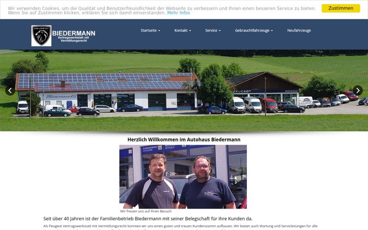 Captura de ecrã de autohaus-biedermann.de