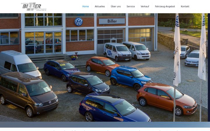 Screenshot of autohaus-biller.de