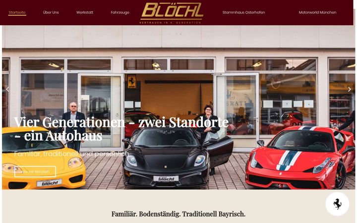 Screenshot of autohaus-bloechl.de