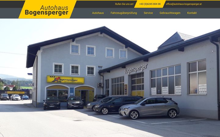 Screenshot stránky autohaus-bogensperger.at