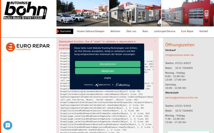Captura de ecrã de autohaus-bohn.de