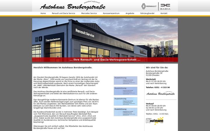 Screenshot of autohaus-borsbergstrasse.de