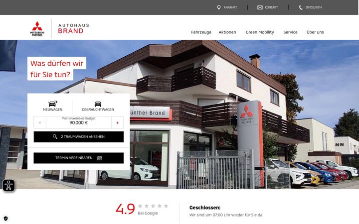 Screenshot of autohaus-brand-gilching.de