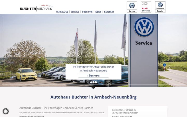Captura de pantalla de autohaus-buchter.de