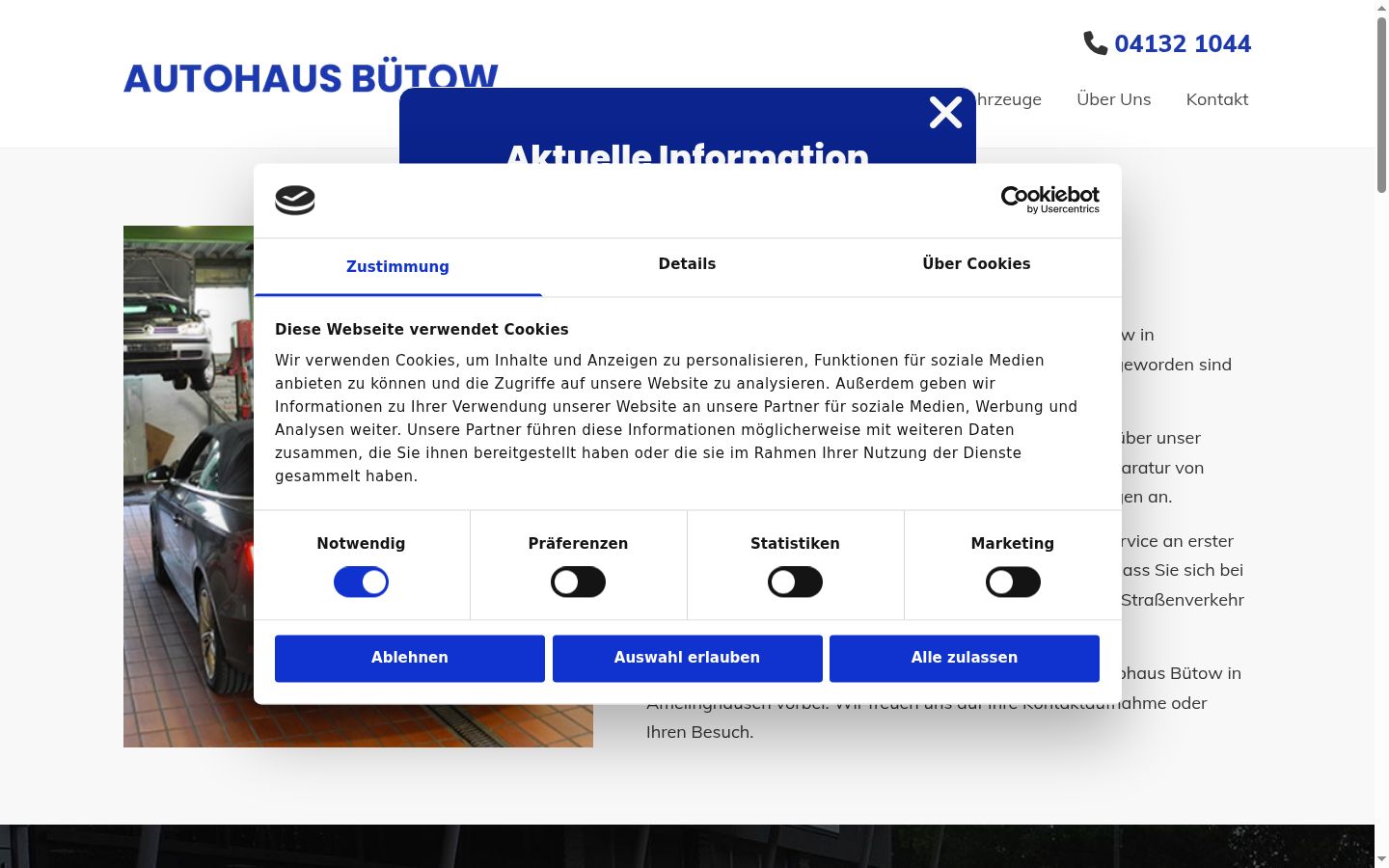 Captură de ecran a bannerului de consimțământ afișat înainte de orice interacțiune