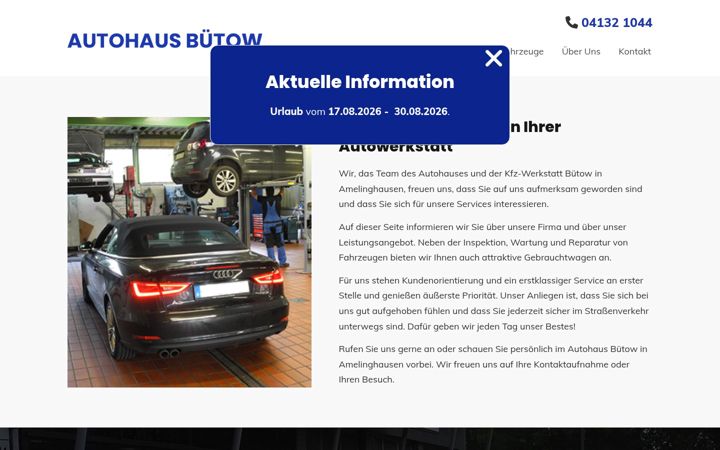 Screenshot of autohaus-buetow.de