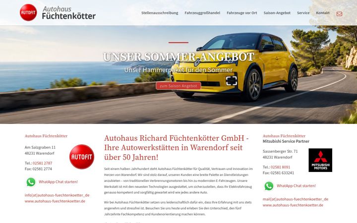 Screenshot of autohaus-bunte.de