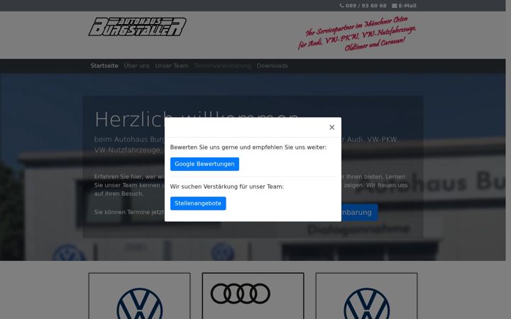 Screenshot of autohaus-burgstaller.de
