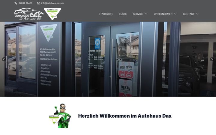 Screenshot of autohaus-dax.de
