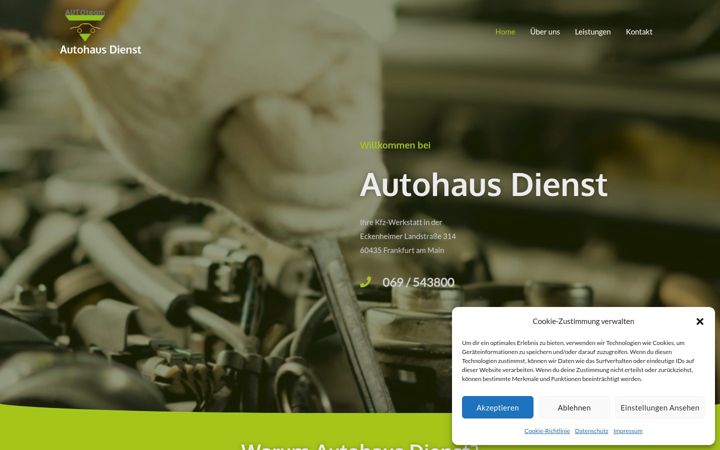 Posnetek zaslona autohaus-dienst.de