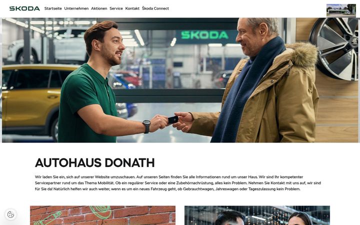 Posnetek zaslona autohaus-donath.skoda-auto.de