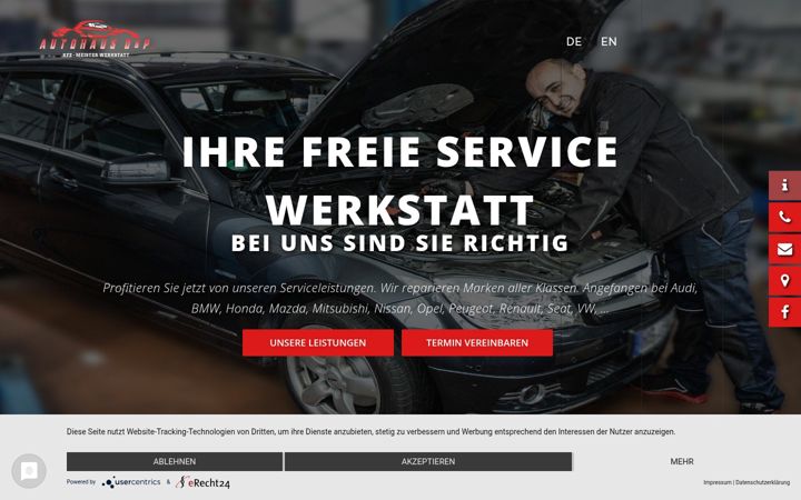 Screenshot of autohaus-dp-steinenbronn.de