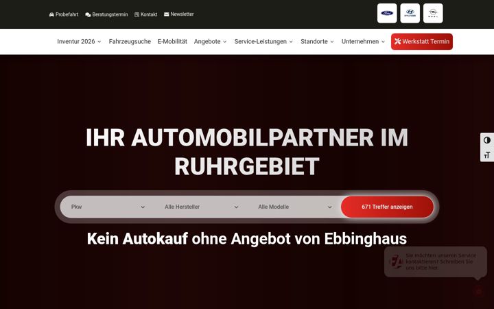 Captura de pantalla de autohaus-ebbinghaus.de