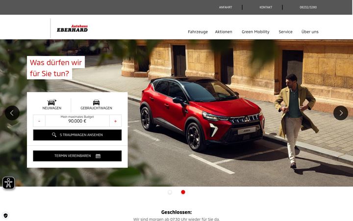 Screenshot of autohaus-eberhard.de