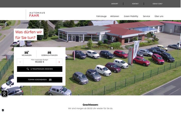 Skærmbillede af autohaus-fahr.de