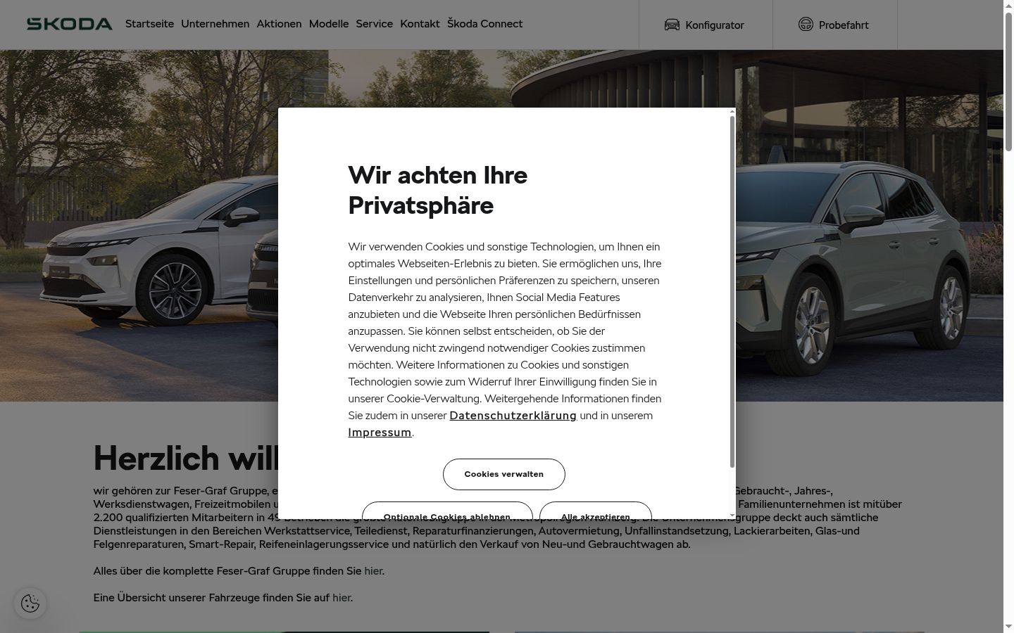 Ekraanipilt nõusolekubännerist, mida näidati enne mis tahes suhtlust