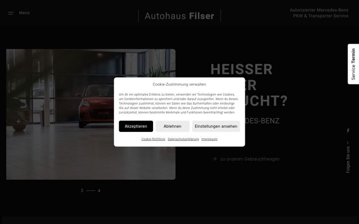 Skærmbillede af autohaus-filser.de