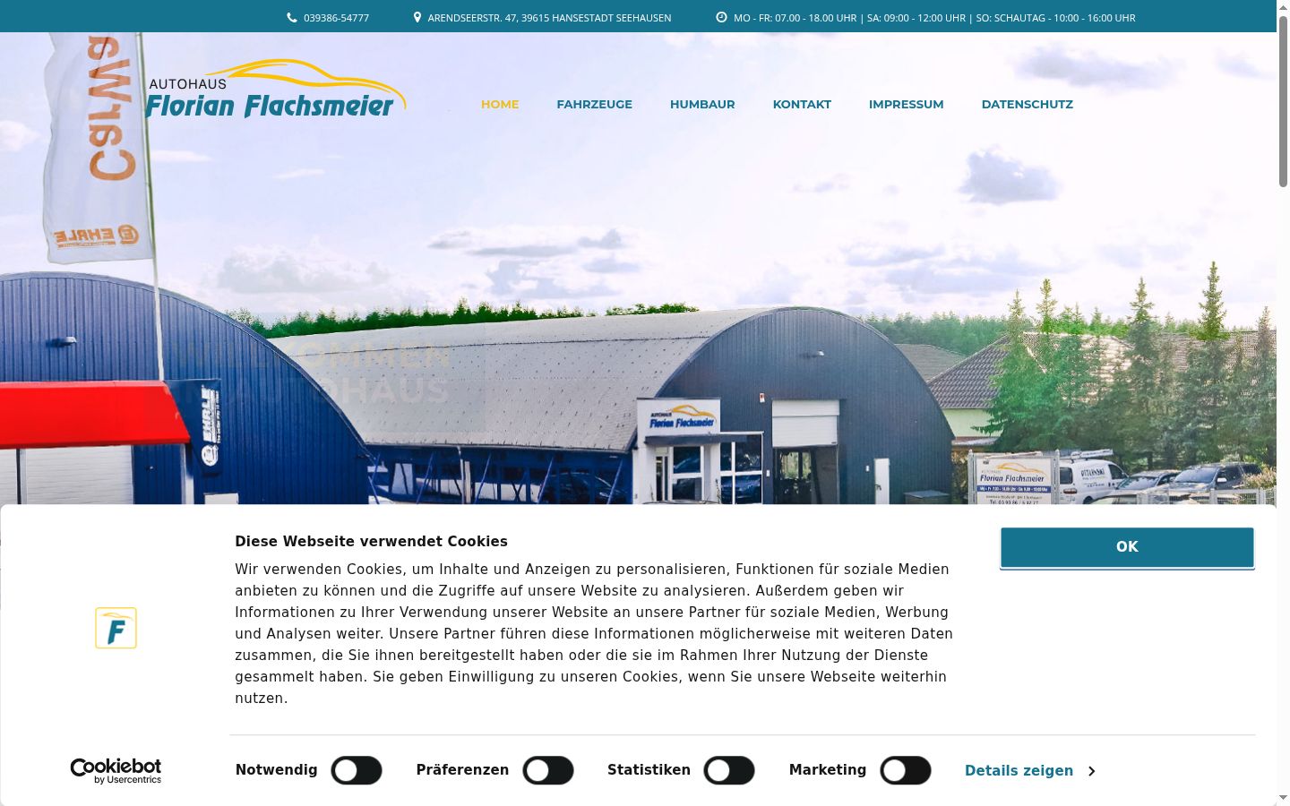 Screenshot tal-banner tal-kunsens muri qabel kwalunkwe interazzjoni