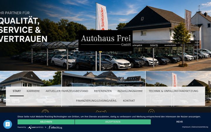 Screenshot of autohaus-frei-gmbh.de