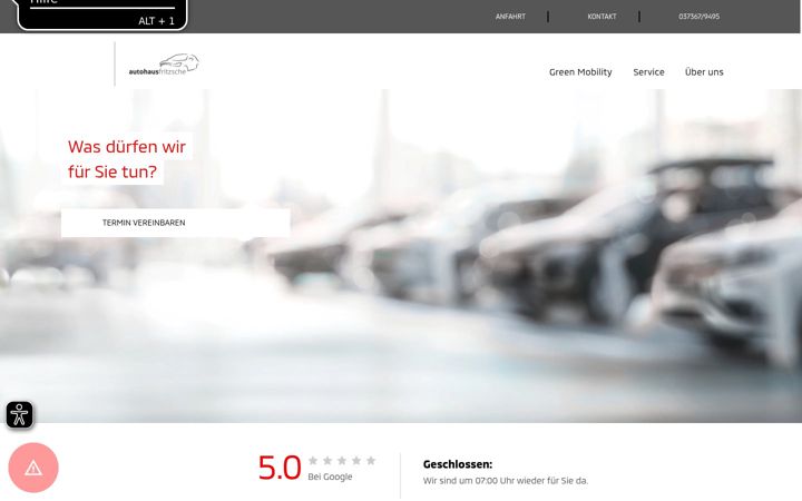 Screenshot of autohaus-fritzsche-pockau.de