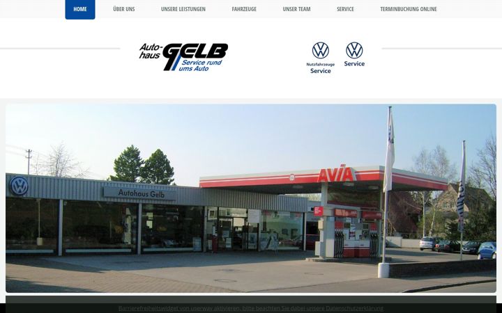 Screenshot of autohaus-gelb.de