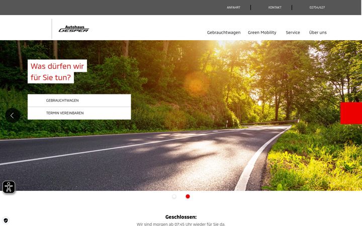 Screenshot of autohaus-gesper.de