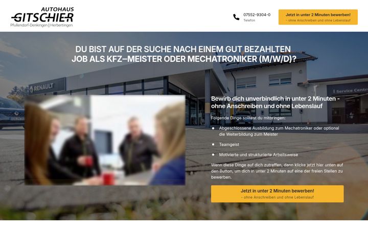 Captura de pantalla de autohaus-gitschier-karriere.de
