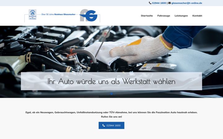 Captura de pantalla de autohaus-glasemacher.de
