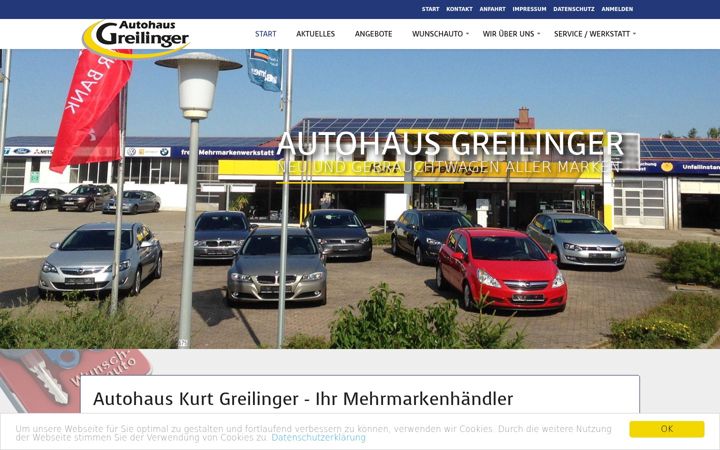 Screenshot of autohaus-greilinger.de