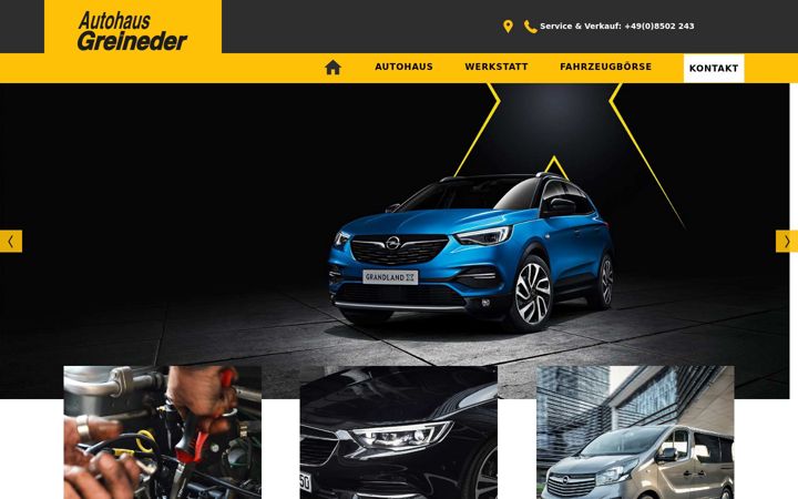 Screenshot of autohaus-greineder.de