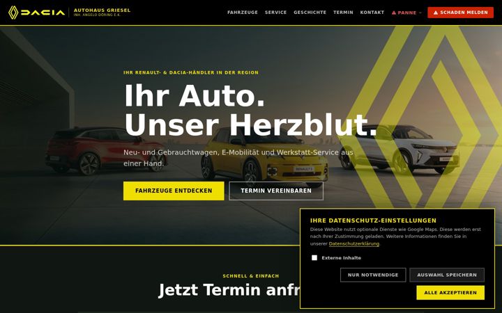 Screenshot of autohaus-griesel.de
