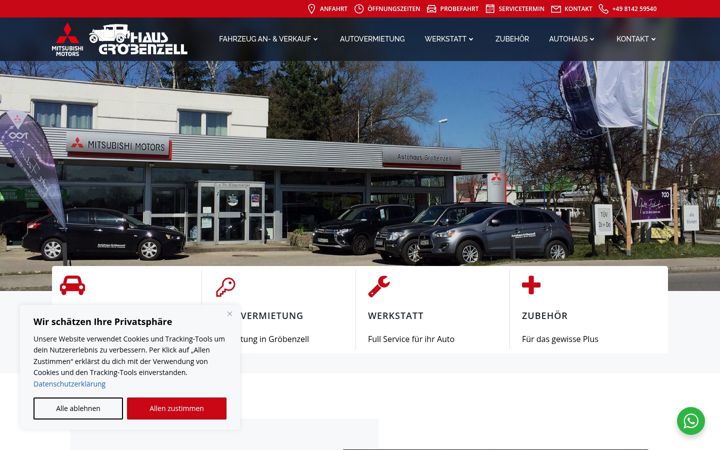 Screenshot di autohaus-groebenzell.de