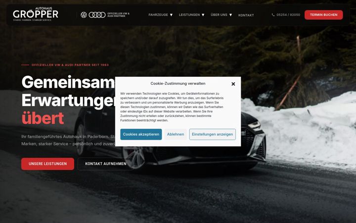 Screenshot of autohaus-groepper.de