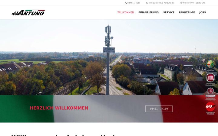 Screenshot di autohaus-hartung.de