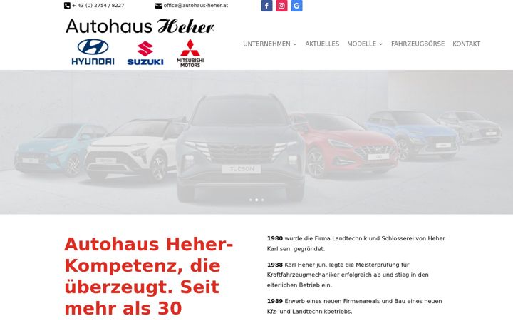Skærmbillede af autohaus-heher.at