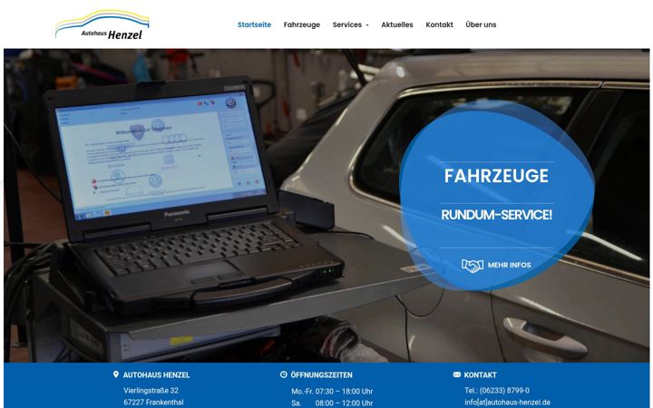 Screenshot of autohaus-henzel.de