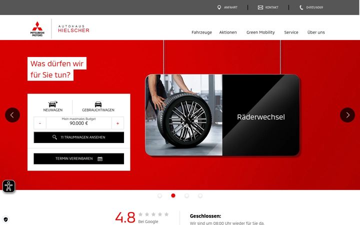 Screenshot of autohaus-hielscher.de