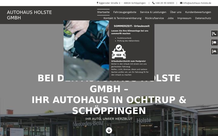 Screenshot of autohaus-holste.de